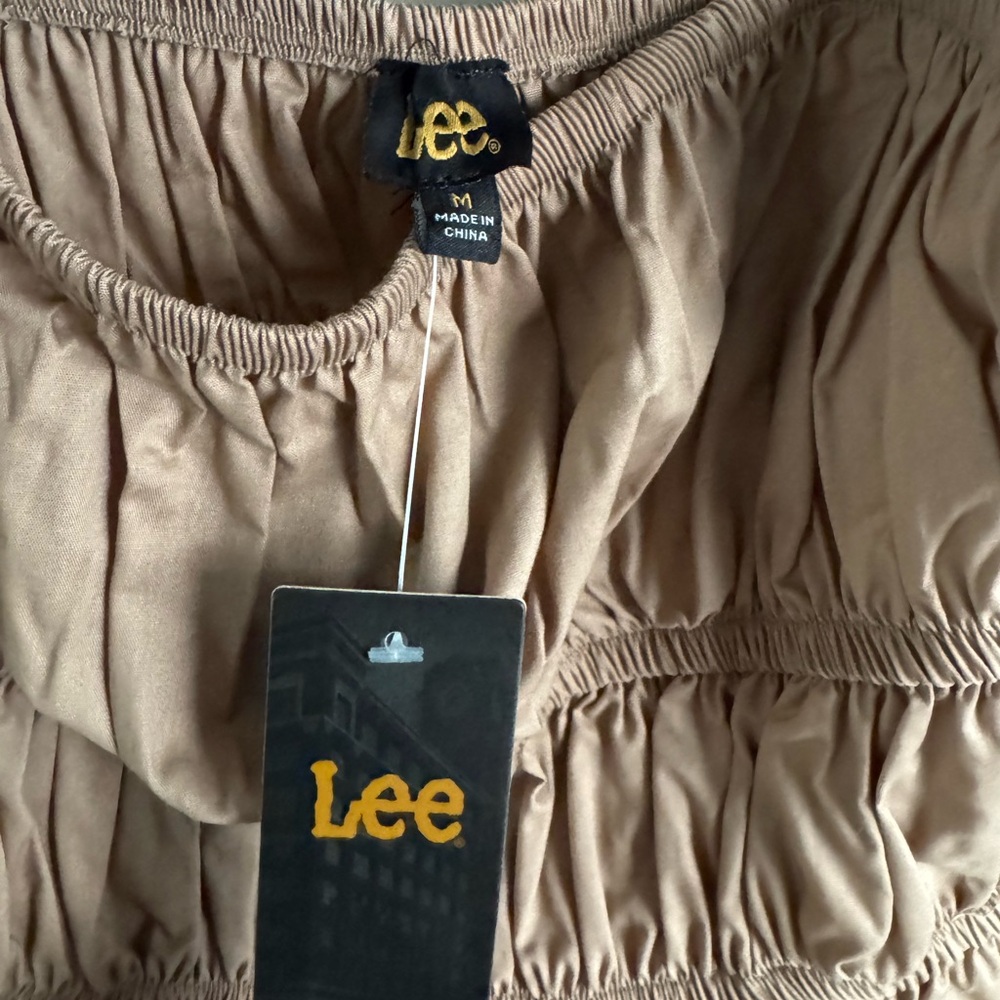 Lee | Tan Ruched Ruffled Cami | Size M - Picture 3 of 6